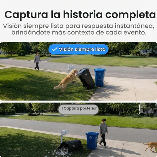 Vista 6 de aosu T2 Dual-Lens 3K Teleobjetivo 360 ° PTZ Cámara de seguridad inalámbrica