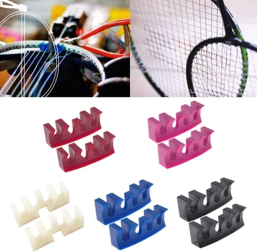 Vista 6 de 2 unids bádminton máquina herramienta raqueta carga esparcidor adaptador protector universal accesorio-blanco