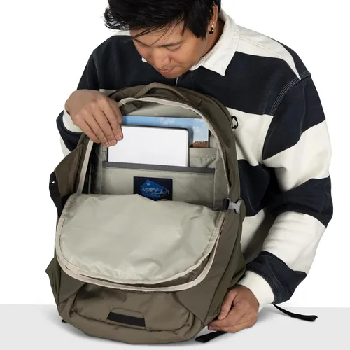 Vista 9 de Osprey Proxima - Mochila para portátil Campus de 30 L, color marrón marrón (Barley Brown)