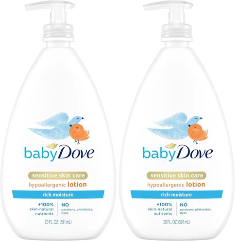 Vista 8 de Baby Dove Loción Facial y Corporal Humedad Rica 20 oz