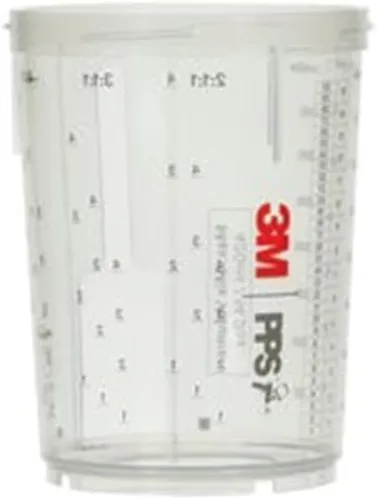 Vista 2 de 3M PPS 2.0 - Vasos para pistola pulverizadora, 26122, Midi, 13.5 onzas, uso con pistola de pintura y tapas y forros PPS 2.0 para pintar automóviles