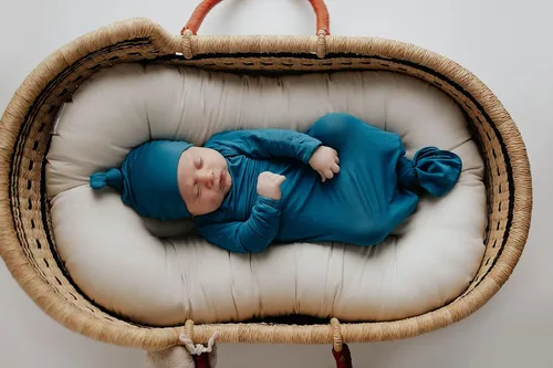 Vista 4 de Three Little Tots Vestido de corbata anudada para bebé recién nacido - Bebé