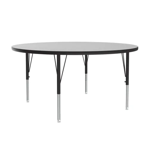 Vista 63 de Correll - Mesa de actividades rectangular Econoline de 30 x 60 pulgadas, parte superior de melamina de granito gris, altura ajustable