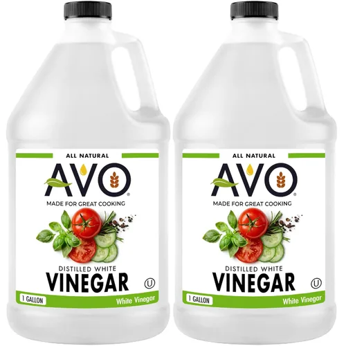 Vista 9 de AVO Vinagre blanco destilado de 1 galón (128 oz) - 5% de acidez, galón de vinagre blanco natural puro