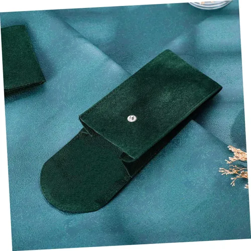 Vista 4 de Holibanna Bolsa de reloj para hombre, bolsa de tela para reloj, bolsa de joyería portátil, soporte de pendientes para relojes, joyería decorativa
