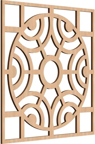 Vista 33 de Walton Paneles de pared decorativos de madera con calado, pequeños, 11 3/8 pulgadas de ancho x 11 3/8 pulgadas de alto x 1/4 pulgadas de alto, nogal