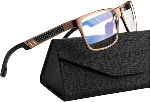 Vista 25 de ANYLUV Blue Light Blocking Glasses Men Computer Gaming Glasses Lightweight Al-Mg Metal Anti Eyestrain Eye Protection