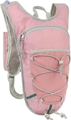 Vista 10 de Mochila de Hidratación Ligera con Depósito de Agua de 2L para Correr, Ciclismo, Senderismo – Mochila de Agua Antirrobo con Soporte para Teléfono