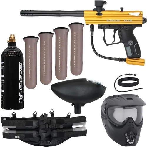 Vista 6 de Action Village Kit de Paquete de Pistola de Paintball Kingman Spyder Epic (Victor)