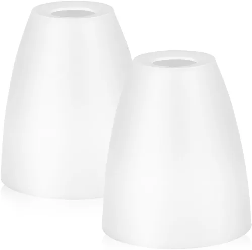 Vista 9 de DOITOOL Pantalla de lámpara de plástico de repuesto para lámpara pequeña esmerilada para mesa de escritorio, cubierta de luz de 4.52 x 3.93 x 1.96