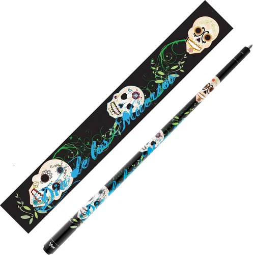 Vista 3 de Viper Taco subterráneo de billar/piscina de 58" de 2 piezas, Dia De Los Muertos