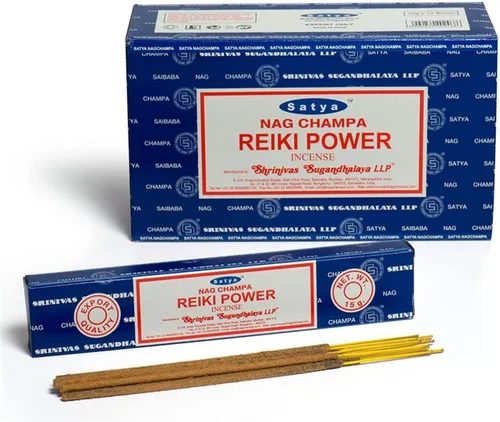 Vista 4 de Satya Sai Baba Nag Champa - Conos incienso, paquete de 6 (12 conos con soporte cada uno)