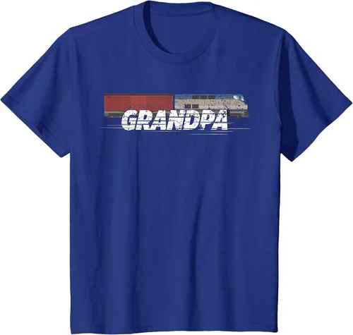 Vista 88 de RC Model Train Shirt Grandpa Train Boxcar HO Scale T-Shirt Negro