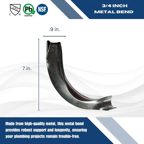 Vista 4 de Paquete de 10 tubos XFITTING Pex de 3/4 pulgadas, soporte de metal, 90 grados