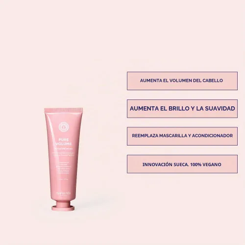 Vista 2 de Maria Nila Pure Volume Booster Mask – Volume for Fine Hair 1.7 Fl Oz