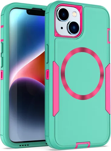 Vista 12 de Diseñada para iPhone 14 Pro, protección magnética contra caídas resistente, compatible con MagSafe, a prueba de polvo, no se decolora, no se pone