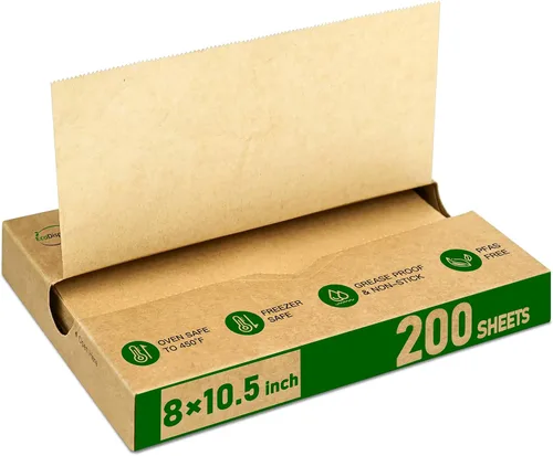 Vista 26 de EcoDispose 2000 hojas de papel precortadas de 6 x 10.5 pulgadas, color Blanco