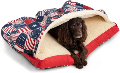 Vista 21 de Snoozer Pet Products Cama de lujo para perros estilo cueva rectangular con microserraje, pequeña, antracita