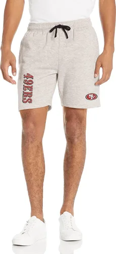 Vista 11 de FOCO NFL Mens NFL Team Logo Gray Wordmark Fleece Shorts