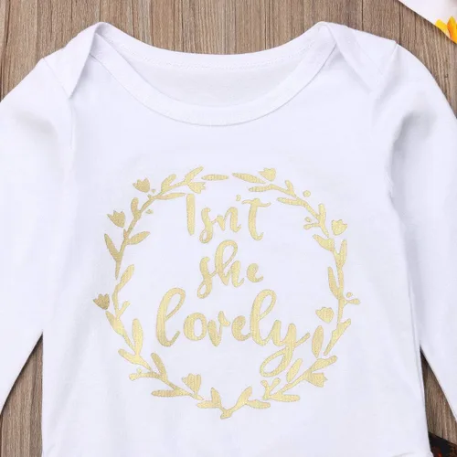 Vista 2 de MSDMSASD Isnt She Lovely - Body de algodón para recién nacido, diseño de girasol