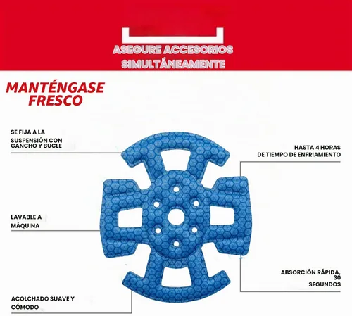 Vista 2 de 48-73-4544 Forro de refrigeración para casco de seguridad Milwau-kee Bolt