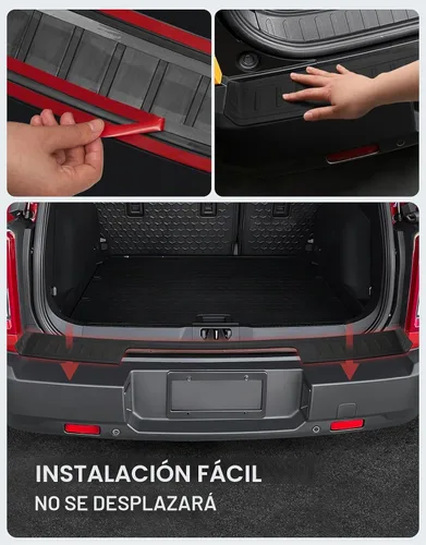 Vista 8 de Ecarzo Protector de parachoques trasero para 2025 2024 2023 2022 2021 Accesorios Bronco Sport Cubierta de moldura resistente a los arañazos