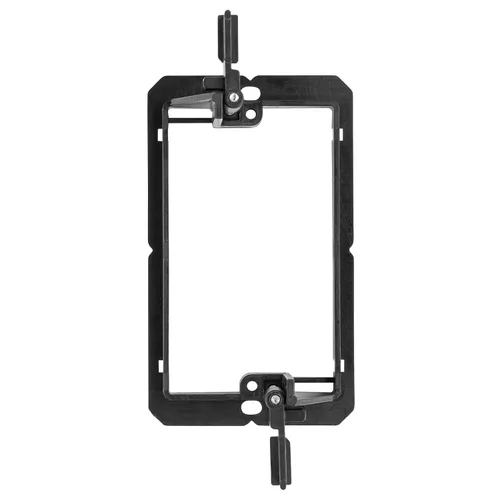 Vista 6 de Paquete de 25 soportes de montaje de bajo voltaje, 1 pandilla, 2 anillos, cables para paneles de yeso que pasan a través de placa de pared, placa