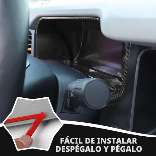 Vista 7 de RAZPOY Cubierta para tablero de instrumentos Bronco, cubierta de tablero de control central compatible con accesorios interiores de fibra de carbono