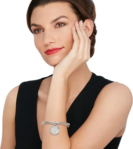 Vista 2 de Ross-Simons Italian Sterling Silver Lira Coin Triple Bangle Bracelet