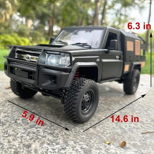 Vista 8 de HLSFWDRIVE MN82S RC Truck 1/12 RC Crawler Toyota Land Cruiser
