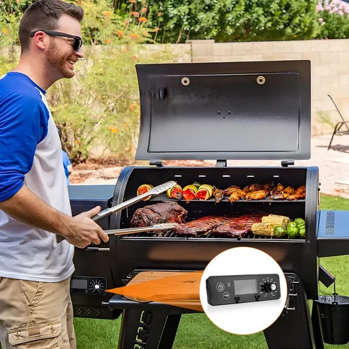 Vista 6 de Stanbroil Placa de control de repuesto para parrilla Pit Boss/ahumador, controlador con módulo de pantalla LCD reemplaza Pitboss AC03P9, 120V 60Hz