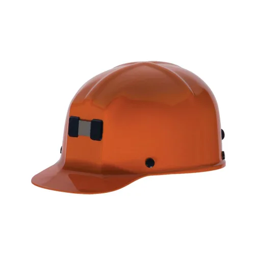 Vista 9 de MSA 475336 Comfo-Cap - Casco de seguridad con suspensión de trinquete Fas-Trac III, carcasa de policarbonato, soporte de lámpara y soporte de cable