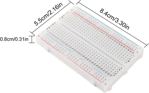 Vista 5 de Alinan Kit de 10 tablas de pan incluido 5 piezas de 830 puntos 5 unids 400 puntos Breadboard para bloques de conexión de distribución Proto Shield