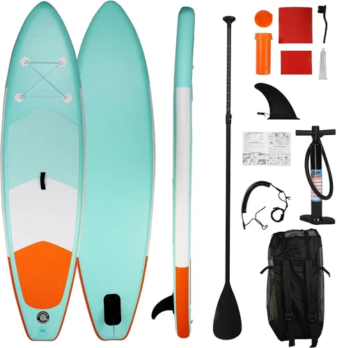 Vista 10 de Inflatable Paddle Boards with Non-Slip Deck, Ultra-Light Stand Up Paddle Board Surf Board with Accessories & Carry Bag, Wide Stable Design for