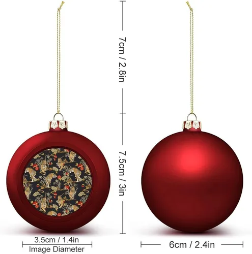 Vista 161 de Boobs Funny Shatterproof Matte Christmas Balls for Tree Wreath Home Decor 1PCS