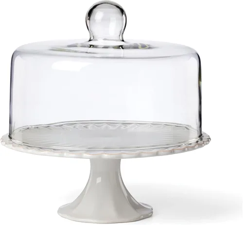 Vista 23 de Lenox Juego de vajilla de gres, vajilla francesa de 12 piezas para 4, color blanco perle festoneado, servicio para 4, apto para lavavajillas, juego