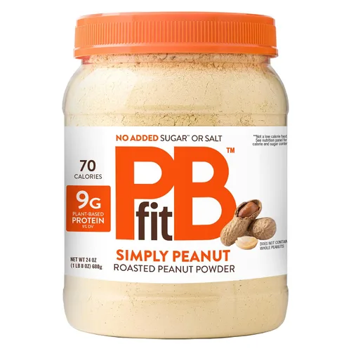 Vista 11 de PBfit Paquetes de Polvo de Mantequilla de Maní Clásico, Crema de Maní en Polvo de Maní Real Asado y Prensado, 8g de proteína 8% DV por paquete, 0.56