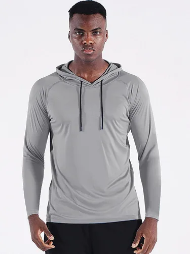 Vista 5 de CADMUS Camisas de pesca de manga larga para hombre, protección solar UPF 50+, sudaderas con capucha de ajuste seco