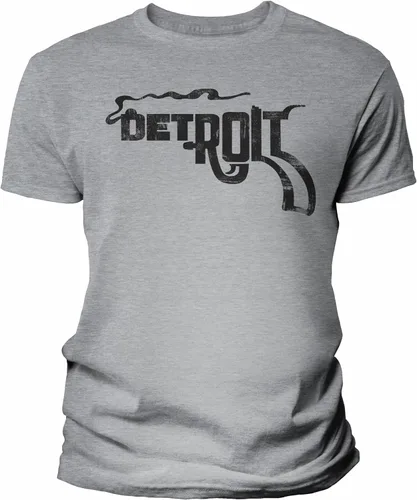 Vista 25 de Detroit Smoking Gun - Camisa para hombre y mujer, estilo vintage, suave Negro