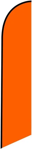 Vista 2 de Bandera de plumas de Swooper color negro sólido, solo bandera de repuesto