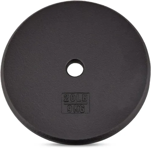 Vista 7 de Yes4All Standard Weight Plates, 1-Inch Cast Iron Barbell Weights, Wide Range 5–50 LB, Ideal for Strength Training & Workout Routine, Available in