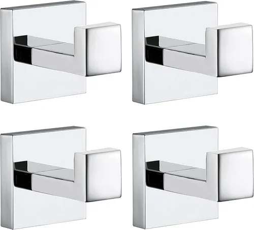 Vista 11 de Ganchos para toallas para baños, gancho de toalla de oro cepillado para cocina y baño, gancho de acero inoxidable SUS304, ganchos resistentes