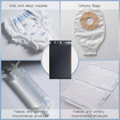 Vista 7 de Bolsas de eliminación de bolsas de ostomía, suministros de colostomía, alto sellado, evita olores y fugas, bolsas de eliminación de diseño