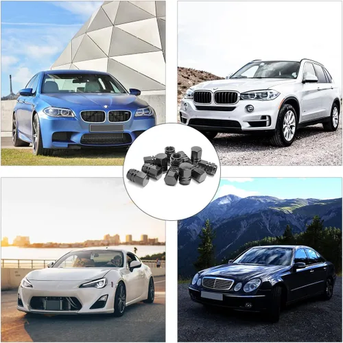 Vista 5 de 12 PCS tapones para válvulas de neumáticos de automóvil, tapas herméticas, universales para automóviles, bicicletas, motocicletas, SUV, accesorios