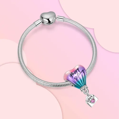 Vista 245 de Dije de girasol con diseño de estrella y luna y elefante para pulsera, collar de plata de ley 925, dijes de corazón de amor para mujer, regalo