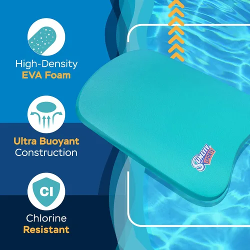 Vista 3 de Sunlite Sports Swimming Kickboard - One Size Fits All - A Great Training Aid for Children and Adults
