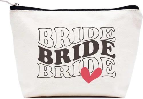 Vista 61 de LIBIHUA Bolsa de maquillaje para mujer, bolsa de cosméticos regalos para ella, bolsa de viaje femenina, Beige, 1 en mi era de Lacrosse Mom
