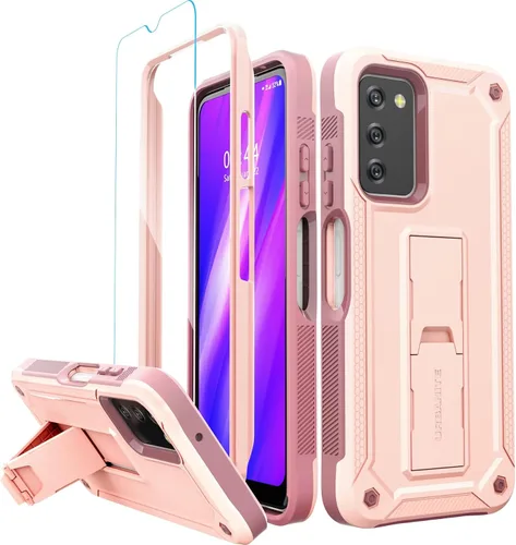 Vista 16 de URBANITE Funda para Samsung Galaxy A13 con soporte, protección a prueba de golpes de grado militar con protector de pantalla compatible con teléfono