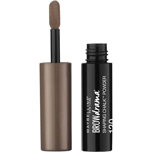 Vista 4 de Maybelline New York Brow Drama Shaping Chalk Power, marrón oscuro, 0.035 onzas líquidas