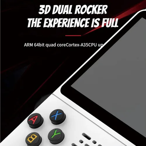 Vista 3 de Handheld Retro Game Console with 21,000+ Games, 3.5" IPS Screen, and Dual TF Card 128 GB System, supports 20+ emulators and features HDMI and TV